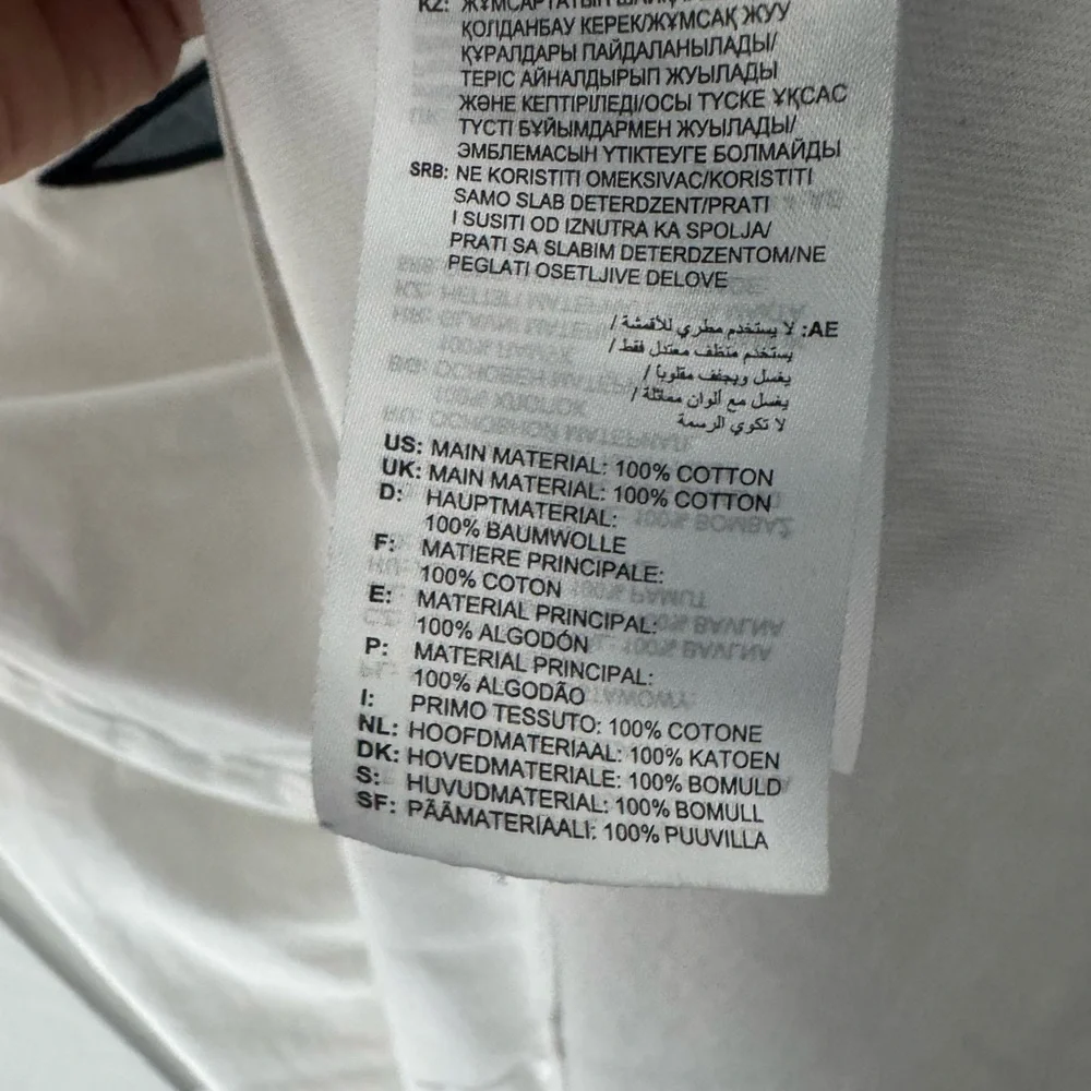 Adidas Originals White Cotton Graphic T L Color Shifting Iridescent Trefoil Logo
